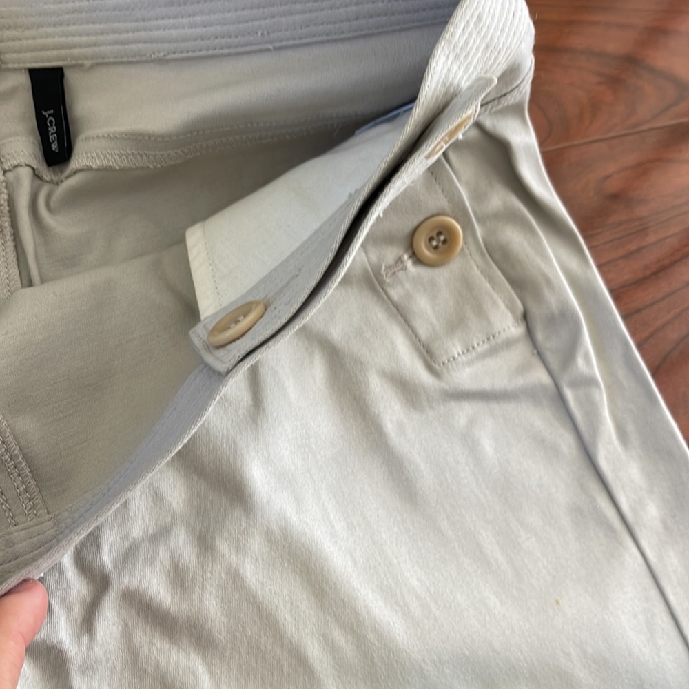 COPY - J. Crew Tan Khaki Mid Rise Straight Leg Adjustable Pants - Picture 8 of 9